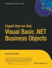 book Expert One-on-One Visual Basic. NET Business Objects