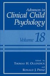 book Advances in Clinical Child Psychology