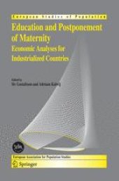 book Education and Postponement of Maternity: Economic Analyses for Industrialized Countries