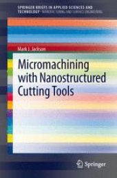 book Micromachining with Nanostructured Cutting Tools