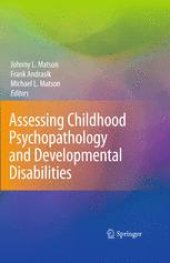 book Assessing Childhood Psychopathology and Developmental Disabilities