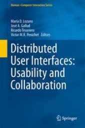 book Distributed User Interfaces: Usability and Collaboration