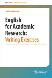 book English for Academic Research: Writing Exercises