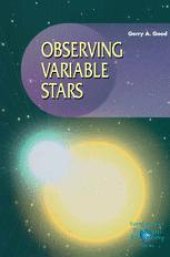 book Observing Variable Stars