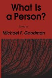 book What Is a Person?