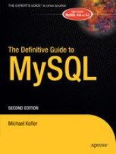 book The Definitive Guide to MySQL