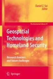 book Geospatial Technologies and Homeland Security: Research Frontiers and Future Challenges