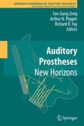 book Auditory Prostheses: New Horizons