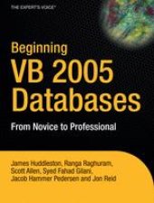 book Beginning VB 2005 Databases: From Novice to Professional