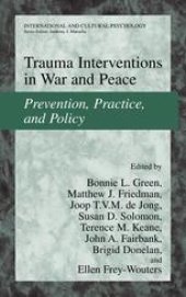 book Trauma Interventions in War and Peace: Prevention, Practice, and Policy