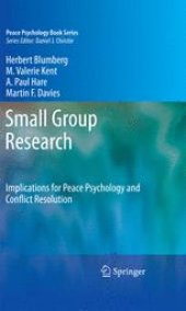 book Small Group Research: Implications for Peace Psychology and Conflict Resolution