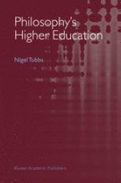 book Philosophy’s Higher Education