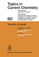 book Topics in Current Chemistry: Structure of Liquids