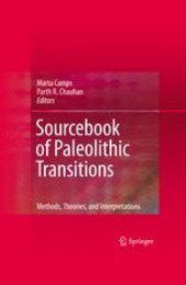 book Sourcebook of Paleolithic Transitions: Methods, Theories, and Interpretations