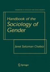 book Handbook of the Sociology of Gender