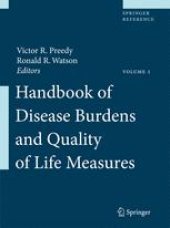 book Handbook of Disease Burdens and Quality of Life Measures