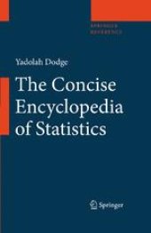 book The Concise Encyclopedia of Statistics