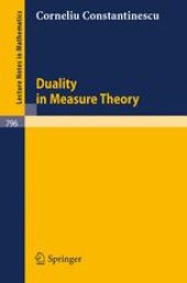 book Duality in Measure Theory