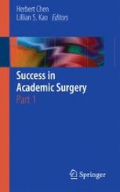 book Success in Academic Surgery: Part 1