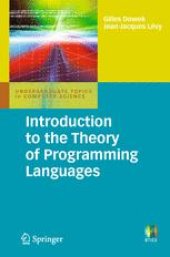 book Introduction to the Theory of Programming Languages