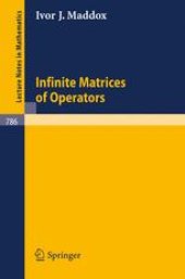 book Infinite Matrices of Operators