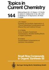 book Small ring compounds in organic synthesis III