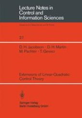 book Extensions of Linear-Quadratic Control Theory