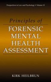 book Principles of Forensic Mental Health Assessment