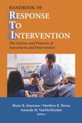 book Handbook of Response to Intervention: The Science and Practice of Assessment and Intervention