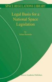 book Legal Basis for a National Space Legislation