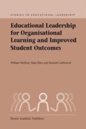 book Educational Leadership for Organisational Learning and Improved Student Outcomes