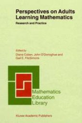 book Perspectives on Adults Learning Mathematics: Research and Practice