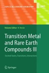 book Transition Metal and Rare Earth Compounds: Excited States, Transitions, Interactions III