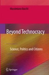 book Beyond Technocracy: Science, Politics and Citizens