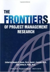 book The Frontiers of Project Management Research