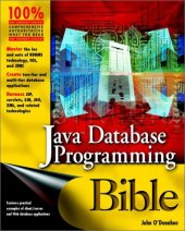 book Java Database Programming Bible