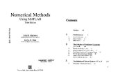 book Numerical Methods Using MATLAB