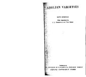 book Abelian varieties