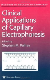 book Clinical Applications of Capillary Electrophoresis