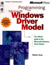 book Programming the Microsoft Windows Driver Model