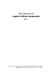 book The Chemistry of Organic Silicon Compounds