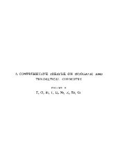 book A Comprehensive Treatise Inorganic and Theoretical Chemistry