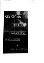 book Six Sigma Project Management: A Pocket Guide