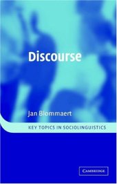 book Discourse: A Critical Introduction