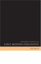 book Oxford Studies in Early Modern Philosophy