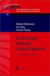 book Active Fault Tolerant Control Systems: Stochastic Analysis and Synthesis