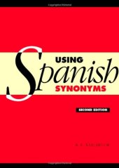 book Using Spanish Synonyms