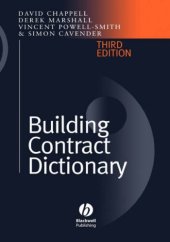 book Building Contract Dictionary