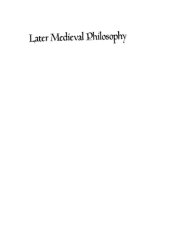 book Later Medieval Philosophy (1150-1350 : An Introduction