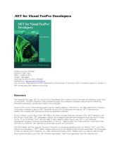 book Microsoft .NET for Visual FoxPro Developers